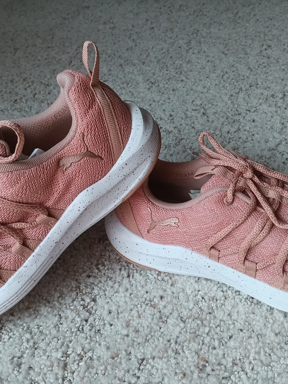 Puma Women's Pink Knit Running Sneakers